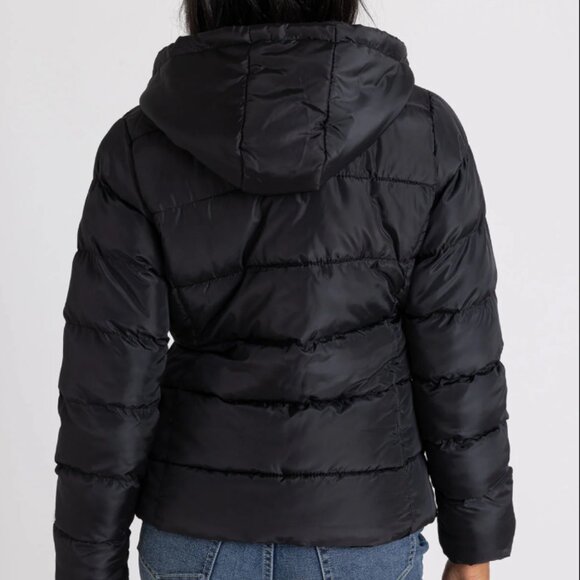 U.S. Polo Assn. Black Hooded Puffer Jacket - Women's sz S - Picture 8 of 8